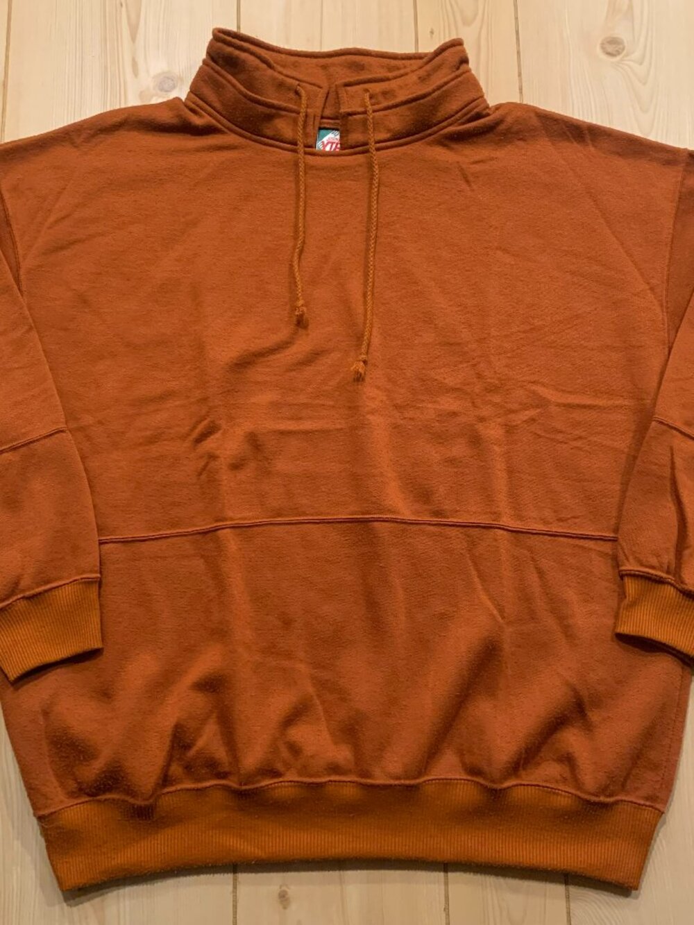 Vintage 90s Justin Allen Xtra Retro Orange Athletic Sweatshirt Women's 42 / 22W